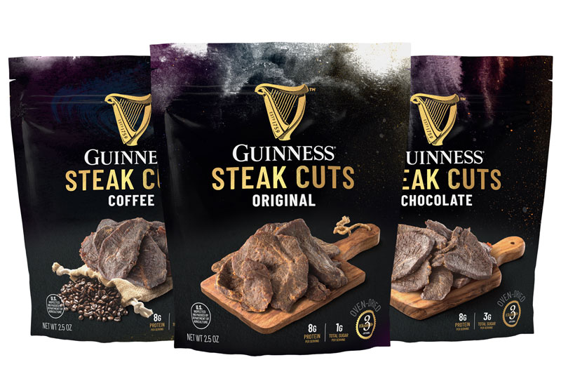 Snack Food and Wholesale Bakery Guinness brings the steakhouse to the snack aisle